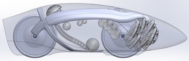 Chiếc xe quả trứng đạp nhanh nhất thế giới - Ảnh 2.