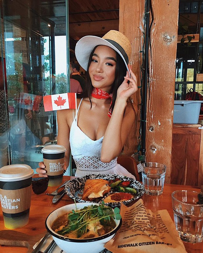 Bông hồng lai gốc Việt thi Hoa hậu Hoàn vũ Canada gây sốt vì quá gợi cảm - Ảnh 17.