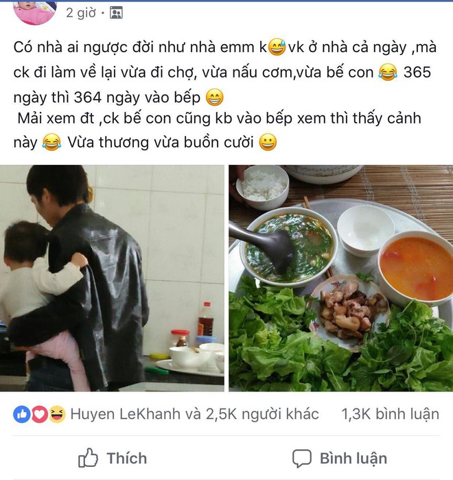 Lên mạng tố chồng cặm cụi làm tranh việc nhà của vợ, cô gái khiến dân tình phát hờn - Ảnh 2.