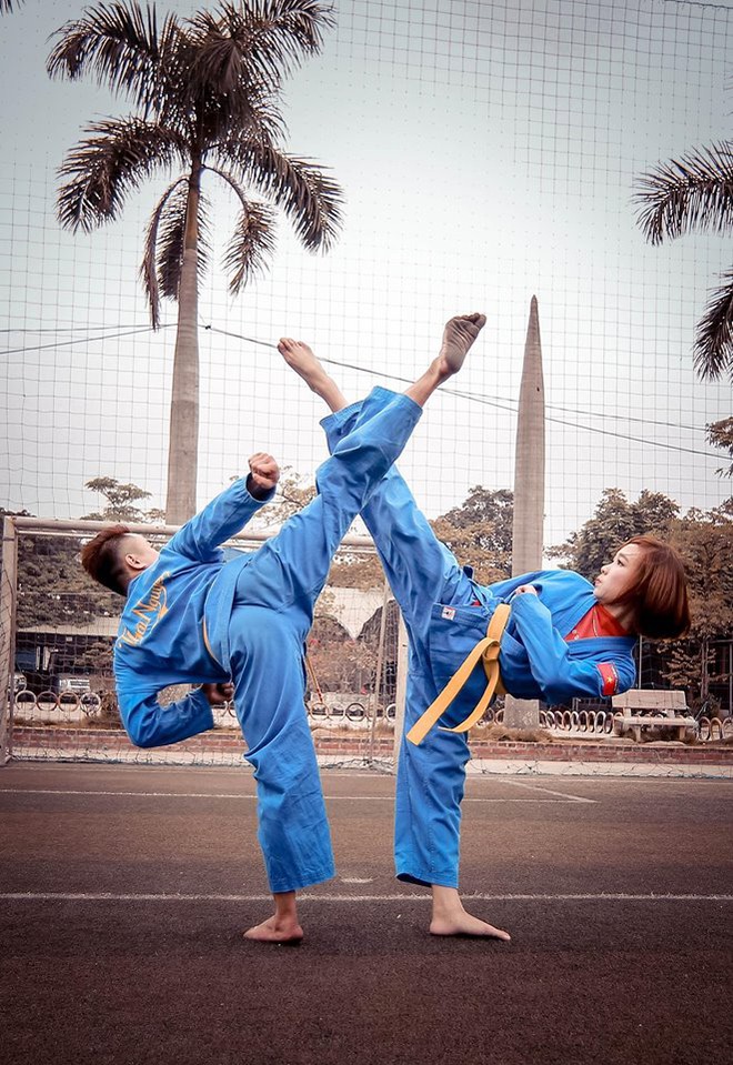 Bộ đôi HLV vovinam thực hiện bộ ảnh cưới độc đáo, chờ ngày hai ta về một nhà - Ảnh 10.