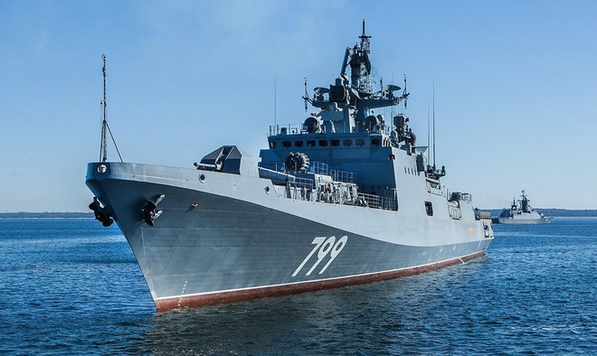 [VIDEO] Chiến hạm Nga phóng tên lửa phòng không Shtil-1 mới nhất - Ảnh 1.