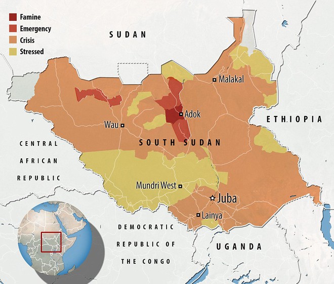 Chiến tranh liên miên, người dân Nam Sudan phải ăn cỏ dại và rong để sống qua ngày - Ảnh 3.