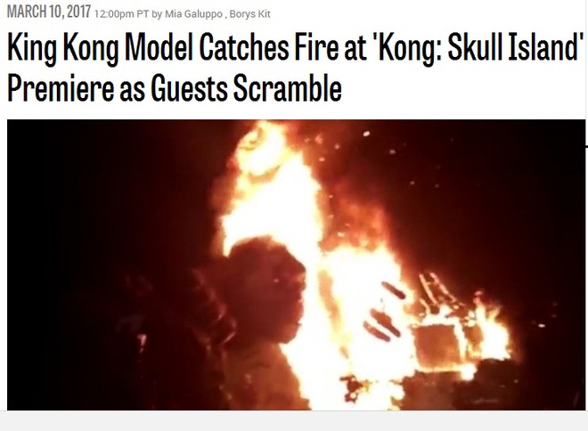 Báo nước ngoài đưa tin về vụ cháy sân khấu họp báo Kong ở Việt Nam - Ảnh 1.