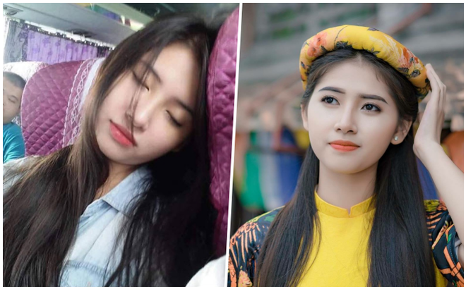 Dung nhan thật của mỹ nữ ngủ gật trên xe khách khiến nhiều người ngỡ ngàng Dung nhan thật của mỹ nữ ngủ gật trên xe khách khiến nhiều người ngỡ ngàng