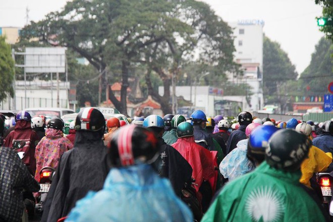 Siêu bão số 16: Người Sài Gòn đi làm trong mưa lớn, tất cả học sinh phải quay về nhà - Ảnh 7.