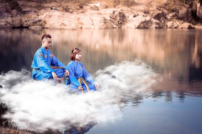 Bộ đôi HLV vovinam thực hiện bộ ảnh cưới độc đáo, chờ ngày hai ta về một nhà - Ảnh 13.