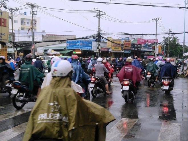 Siêu bão số 16: Người Sài Gòn đi làm trong mưa lớn, tất cả học sinh phải quay về nhà - Ảnh 8.