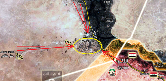 Nga-Syria nung nồi hầm Bukamal đến cực điểm: Sào huyệt rung chuyển, IS chạy hay chết! - Ảnh 2.