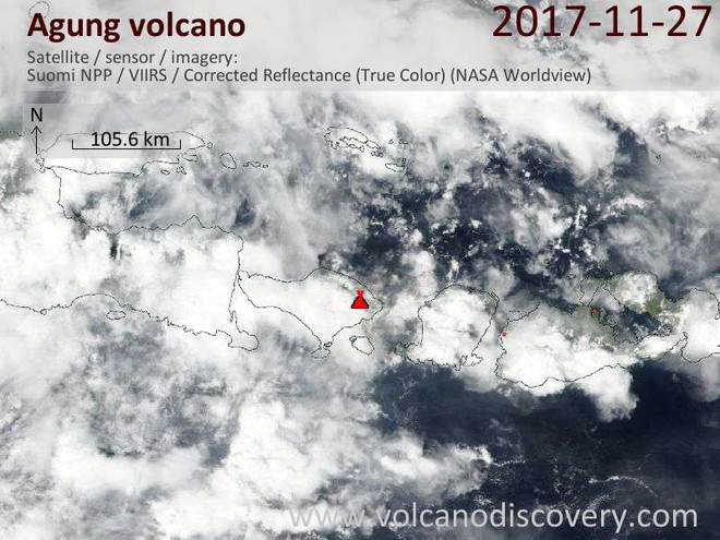 Cận cảnh núi lửa có nguy cơ phát nổ ở Bali: Hình ảnh từ vệ tinh NASA và Google Earth - Ảnh 7.