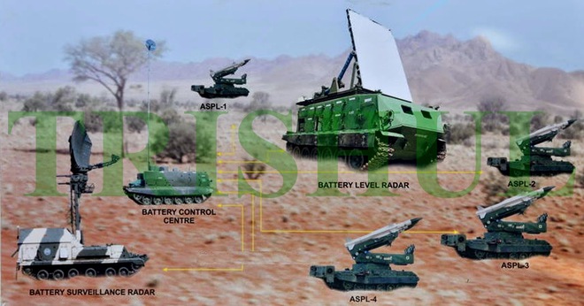 Tên lửa Akash tạo Vòm sắt che đầu cho xe tăng T-90MS Việt Nam? - Ảnh 2.