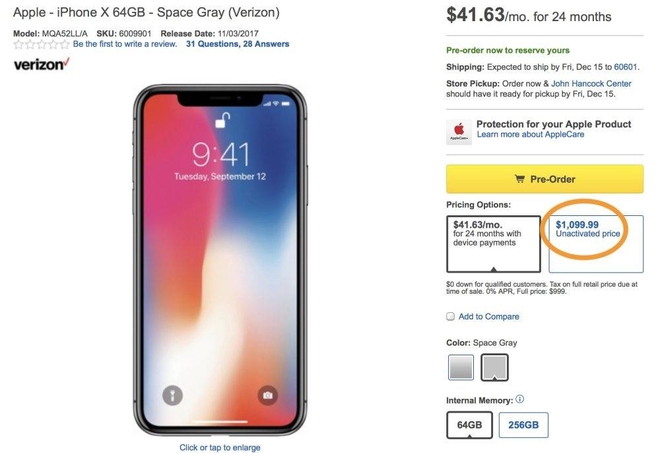 Khách hàng phẫn nộ vì bị chém thêm 100 USD khi mua iPhone X - Ảnh 1.