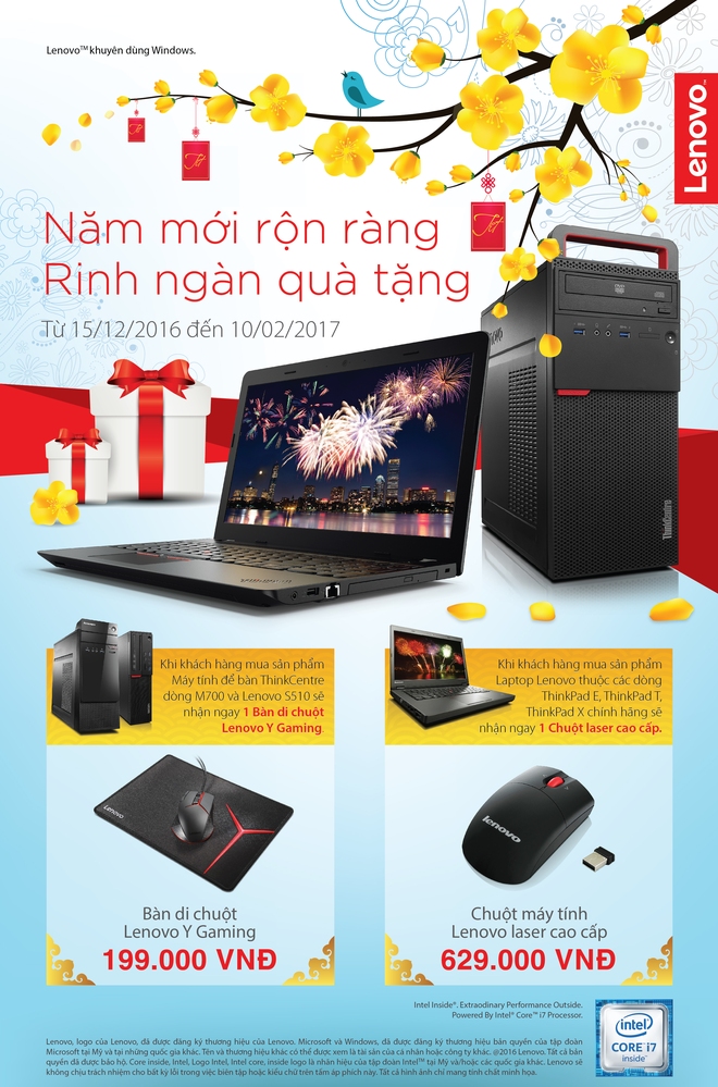 Khuyến mãi tưng bừng khi mua máy tính Lenovo dịp năm mới - Ảnh 1.