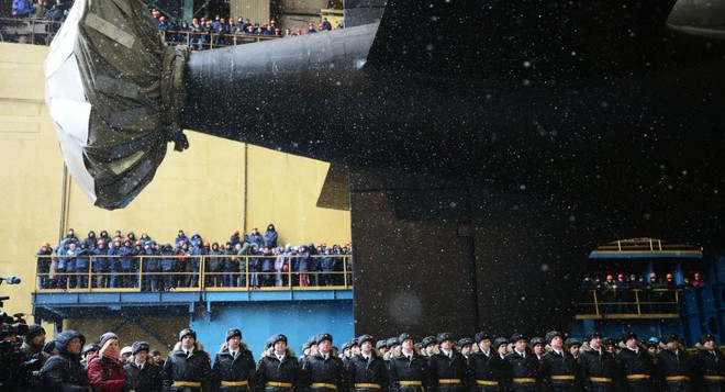 [ẢNH] Nga hạ thủy tàu ngầm hạt nhân thứ 2 lớp Yasen - Ảnh 4.