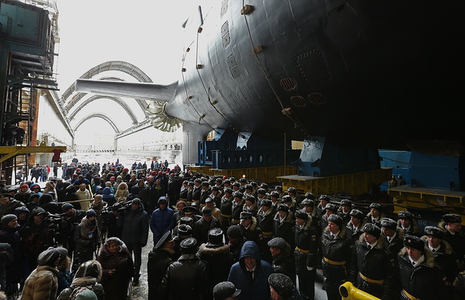 [ẢNH] Nga hạ thủy tàu ngầm hạt nhân thứ 2 lớp Yasen - Ảnh 5.