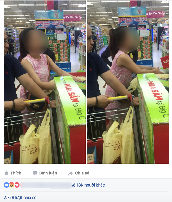 Cô gái xinh đẹp có hành động và câu nói xấu hổ giữa siêu thị Hà Nội - Ảnh 2.