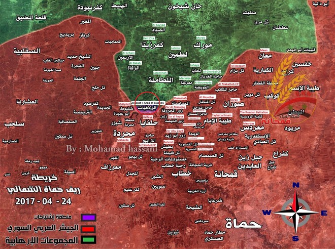 Quân đội Syria đấu pháo, chiếm chốt phiến quân Al-Qaeda ở Hama - Ảnh 1.