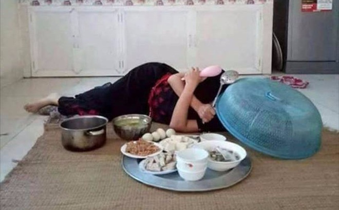 Kết quả hình ảnh cho chờ chồng ăn cơm