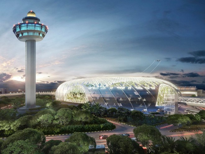 Thiết kế mới của sân bay quốc tế Changi: Thác nước trong nhà cao nhất thế giới và khu rừng nhân tạo sẽ khiến bạn choáng ngợp - Ảnh 2.