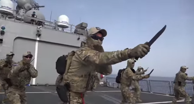 Video: Trình độ múa dao điêu luyện của biệt đội SEAL phiên bản Hàn Quốc - Ảnh 1.
