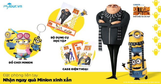 Những phần quà Minion “cực chất” đổ bộ về Mytour.vn ngay trong mùa hè này - Ảnh 1.