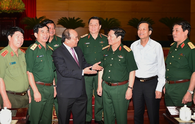 Thủ tướng Nguyễn Xuân Phúc dự Hội nghị Quân chính toàn quân - Ảnh 1.