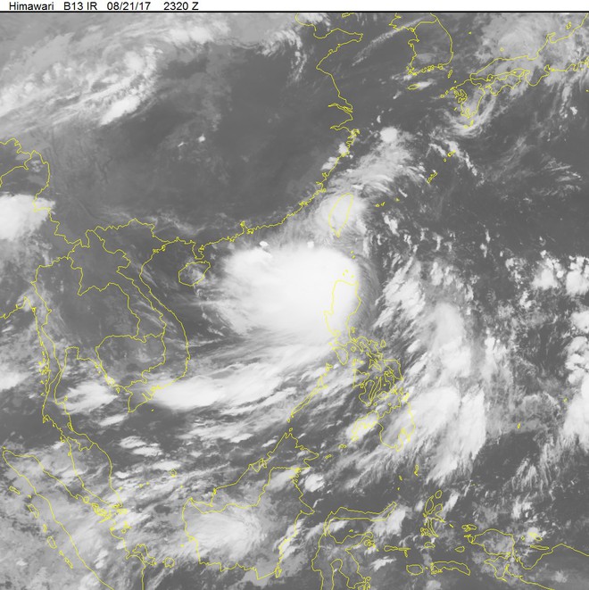 Ảnh vệ tinh Bão số 6 (Hato) 