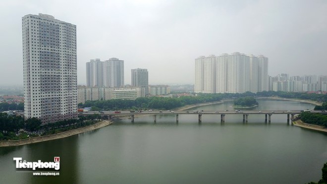 Toàn cảnh khu vực dự định xây cầu vượt hồ Linh Đàm - Ảnh 2.