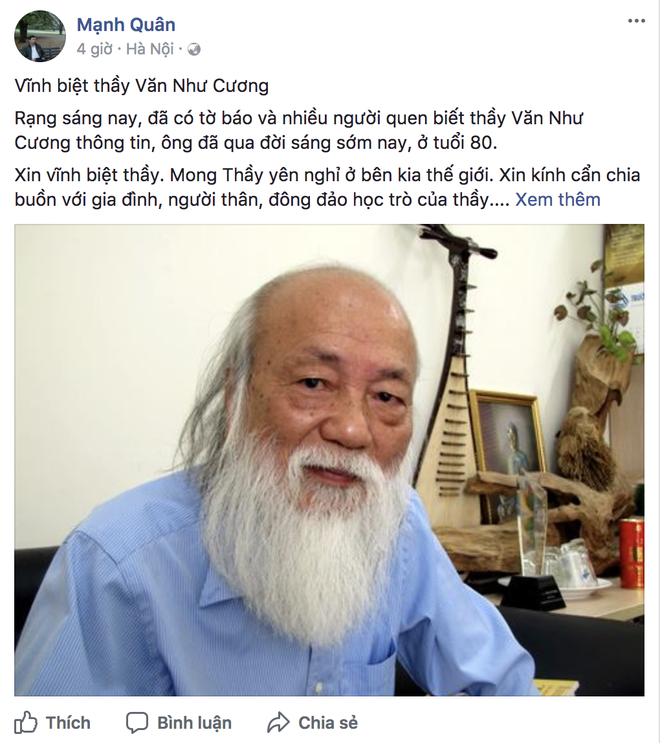 Chia tay ông trên cõi tạm này, không có nghĩa là chia tay những giá trị mà ông để lại - Ảnh 2.