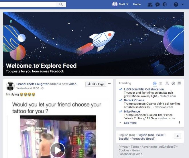 Thêm News Feed thứ hai, liệu Facebook có ngày càng trở nên loạn hơn? - Ảnh 1.