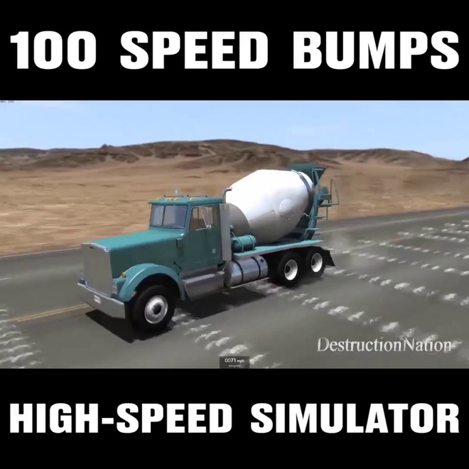 Sẽ ra sao khi lái ô tô với vận tốc 160km/h lao qua 100 gờ giảm tốc? - Ảnh 2.