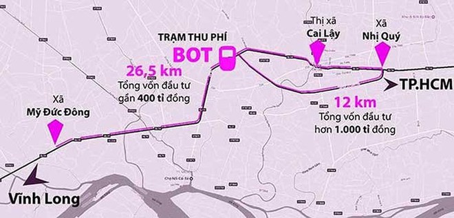 Trong tuần này trình phương án xử lý BOT Cai Lậy - Ảnh 1.