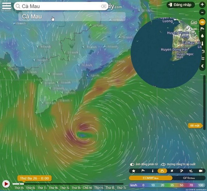 Hướng dẫn theo dõi và cập nhật tình hình bão Tembin ngay trên ứng dụng điện thoại hoặc trình duyệt web - Ảnh 1.