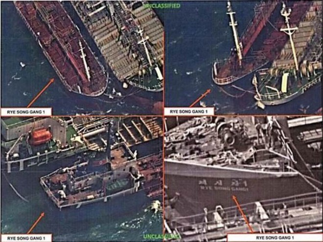 Hàn Quốc lại bắt thêm một tàu nghi chuyển dầu cho Triều Tiên - Ảnh 2.