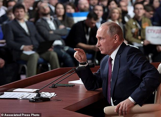 Các sắc thái biểu cảm của ông Putin trong cuộc họp báo thường niên - Ảnh 14.