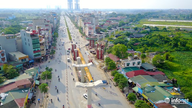 Toàn cảnh tuyến đường sắt Metro Nhổn-Ga Hà Nội đang thi công - Ảnh 3.