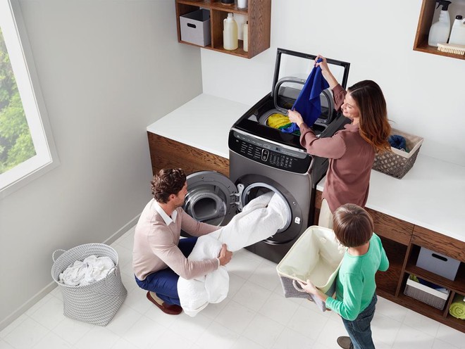 Máy giặt 2 lồng giặt mới nhất 2017, khỏi lo phân loại quần áo khác chất liệu, khác màu - Ảnh 3.