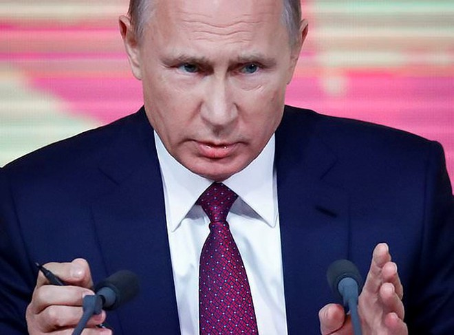 Các sắc thái biểu cảm của ông Putin trong cuộc họp báo thường niên - Ảnh 3.