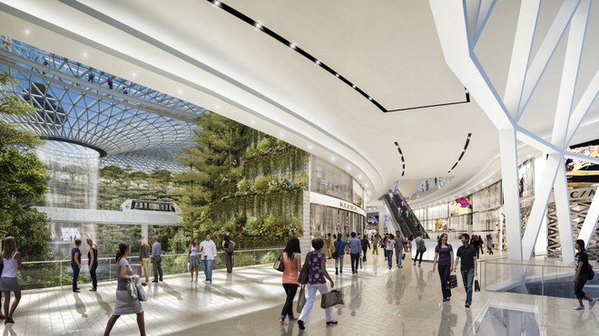Thiết kế mới của sân bay quốc tế Changi: Thác nước trong nhà cao nhất thế giới và khu rừng nhân tạo sẽ khiến bạn choáng ngợp - Ảnh 5.