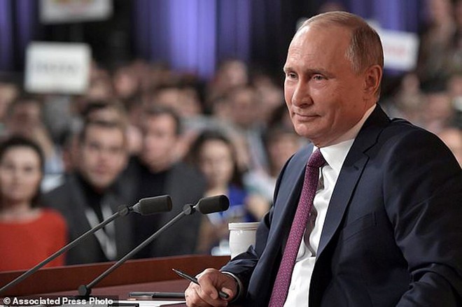 Các sắc thái biểu cảm của ông Putin trong cuộc họp báo thường niên - Ảnh 5.