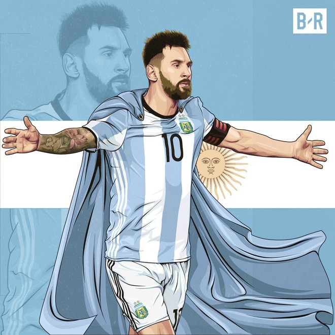 Biếm họa Messi cõng cả tuyển Argentina trên lưng - Ảnh 7.