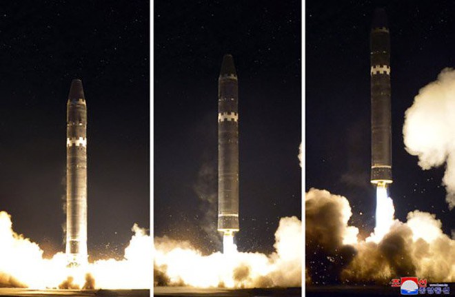 Xem bộ ảnh cận cảnh tên lửa mạnh nhất Triều Tiên vừa phóng - Ảnh 7.