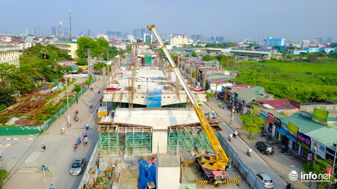 Toàn cảnh tuyến đường sắt Metro Nhổn-Ga Hà Nội đang thi công - Ảnh 10.