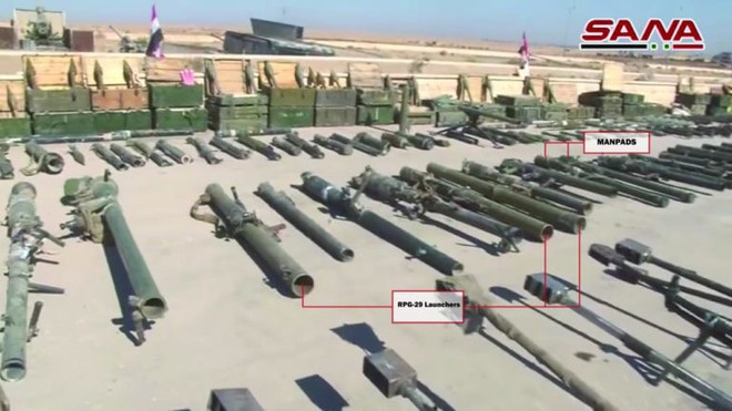 NÓNG: QĐ Syria hốt trọn ổ kho vũ khí khổng lồ của IS-Toàn loại hiện đại nhất của Nga, Mỹ - Ảnh 6.