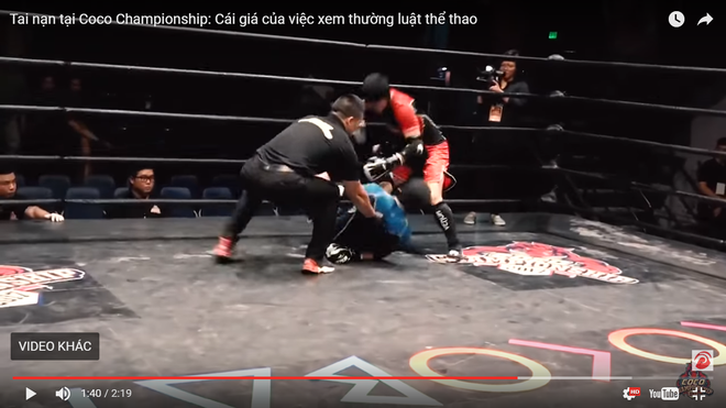 Võ sĩ thi đấu giải Coco Championship gặp chấn thương nặng do luật không rõ ràng - Ảnh 1.