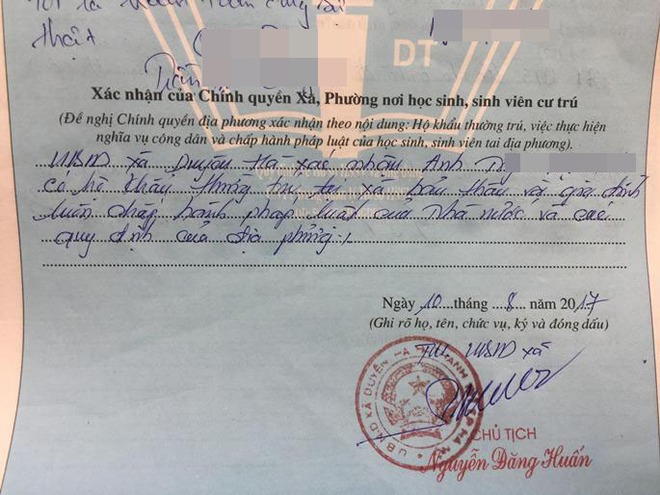 Chủ tịch xã ở Hà Nội phê bình trong lý lịch tân sinh viên chính thức xin lỗi, xác nhận lại - Ảnh 1.