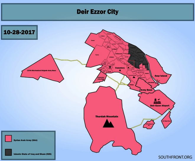 IS “tan đàn xẻ nghé” ở thành trì Deir Ezzor: Quân đội Syria thắng lớn nhưng tổn thất nhiều - Ảnh 1.