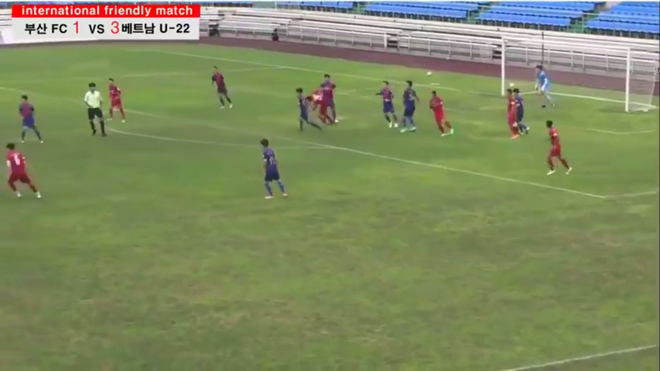 Diễn biến chi tiết U22 Việt Nam 6-1 Busan FC: Đoàn quân áo đỏ toàn thắng trên đất Hàn Quốc - Ảnh 2.