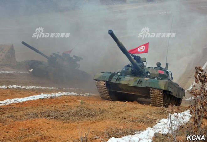 Hoành tráng cuộc thi Tank Biathlon phiên bản Triều Tiên - Ảnh 1.
