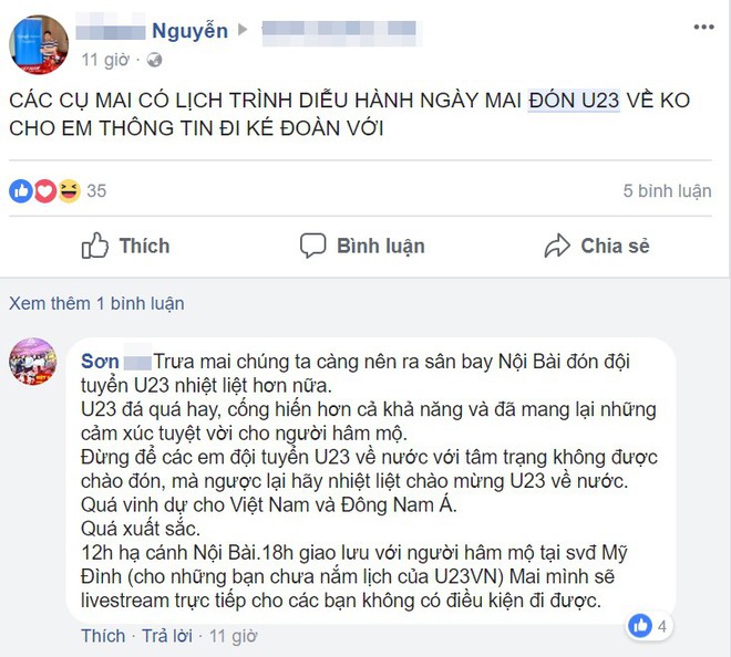 CĐV lên mạng chia sẻ những chuyện dở khóc dở cười sau trận chung kết của U23 Việt Nam - Ảnh 6.