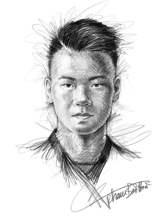 Trọn bộ tranh ký họa dàn cầu thủ cực phẩm U23 Việt Nam - Ảnh 17.